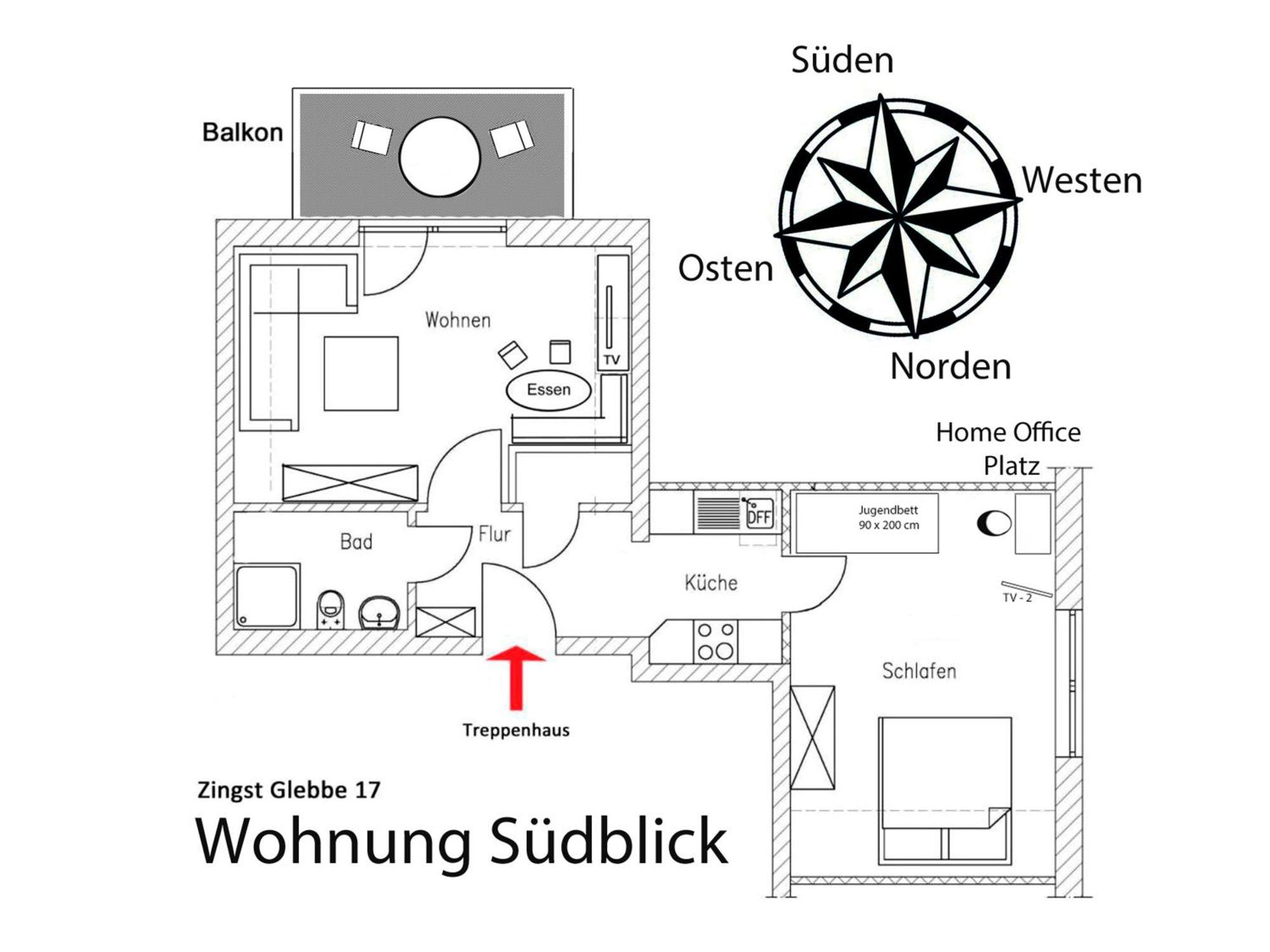 Glebbe 17 - Wohnung Suedblick Zingst Exterior foto